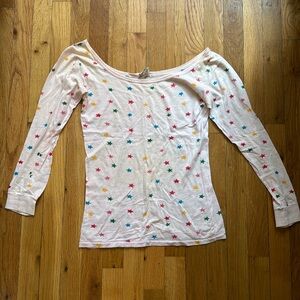 Vintage Fiorucci Scoop Neck Long Sleeve Tee